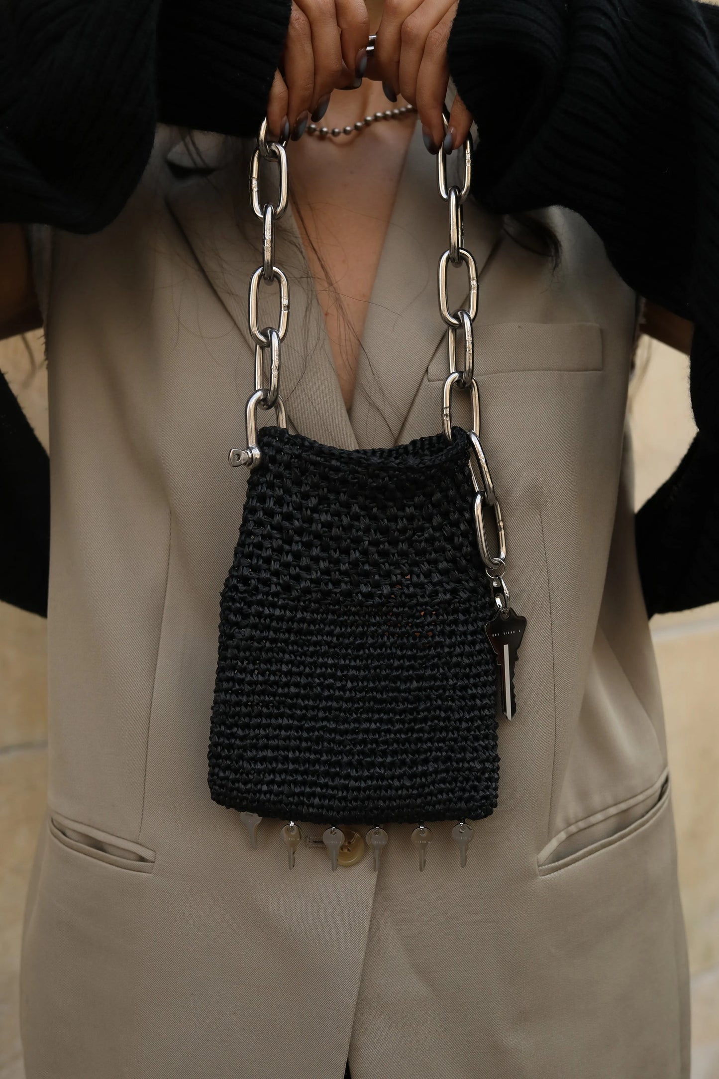 Crochet Key Mini Tote