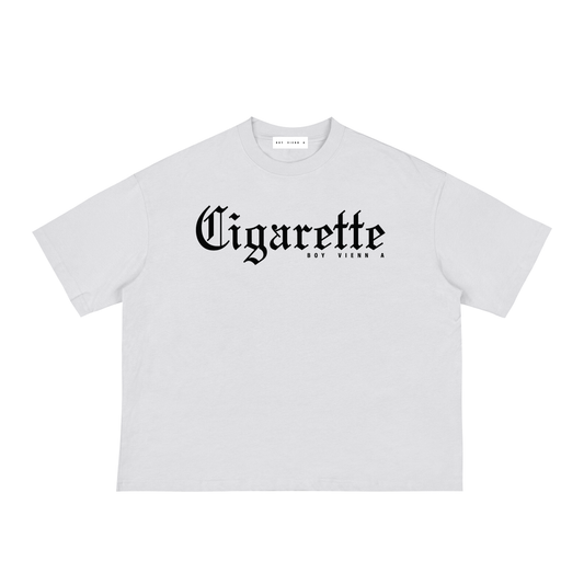 Boxy Unisex Cropped Cigarette Tee