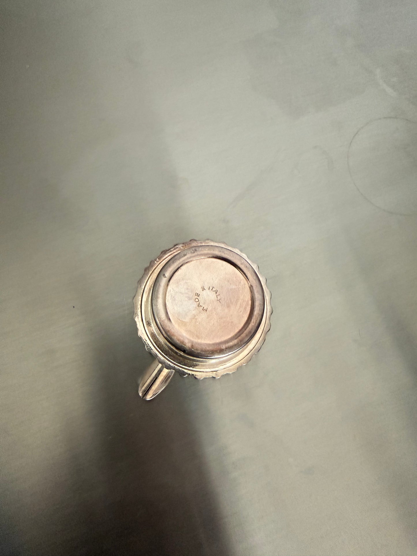 Mini Vintage Silver-Tone Ashtray or Trinket Tray
