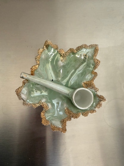 Vintage Pipe Detail Ashtray or Trinket Tray