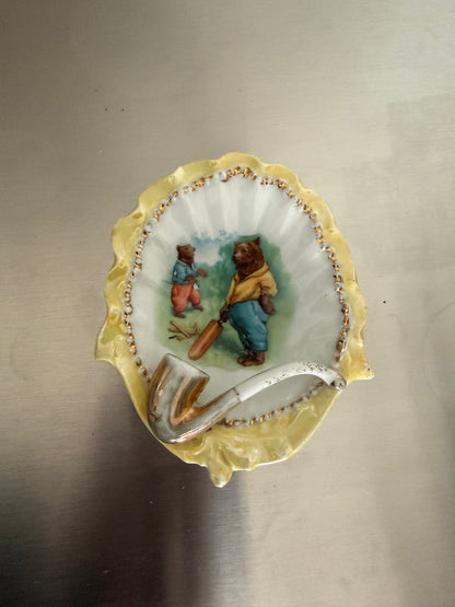 Vintage Pipe Detail Ashtray or Trinket Tray
