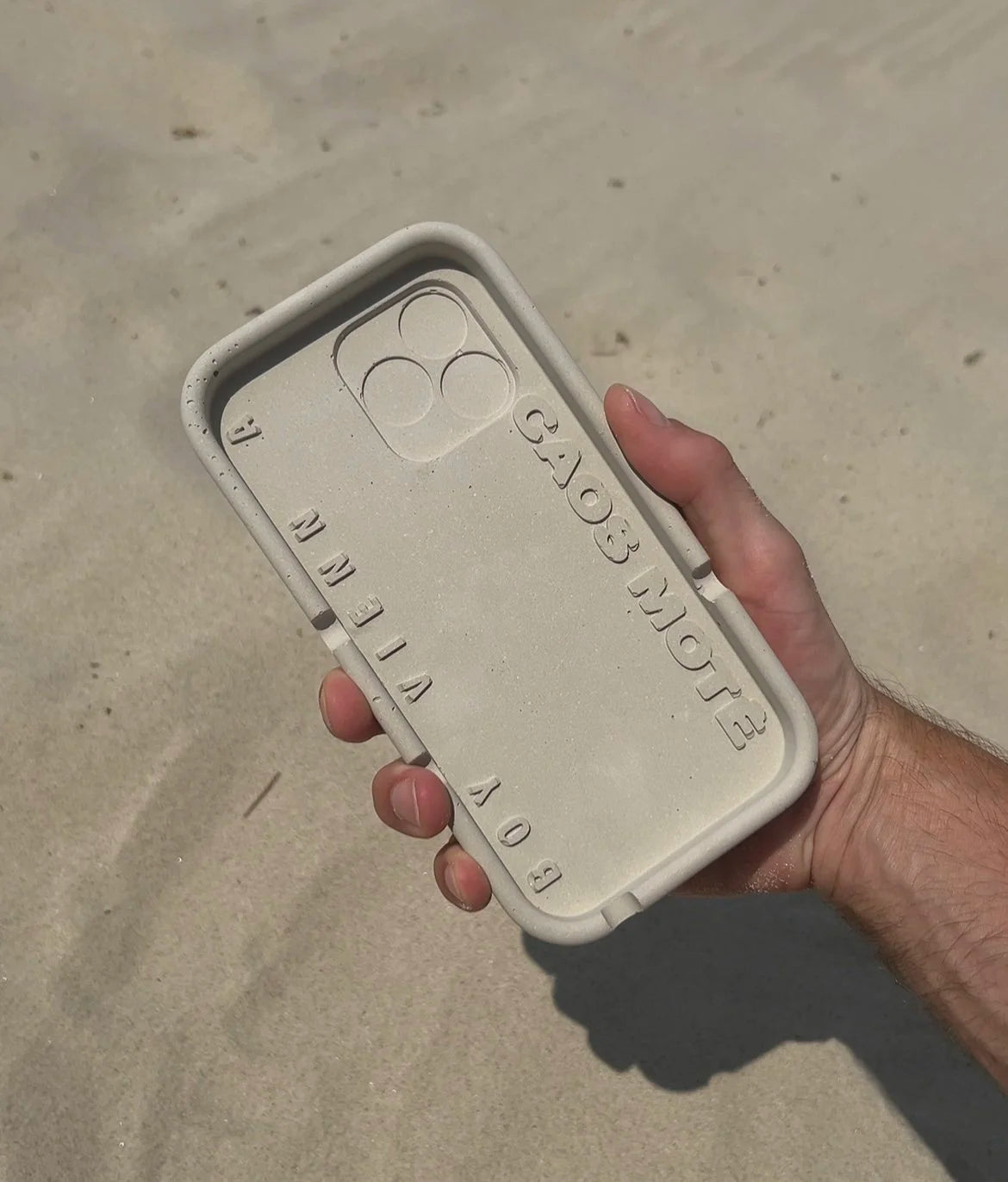 Cement Trompe-l'œil Phone Case Ashtray - CAOS MOTE x BOY VIENNA