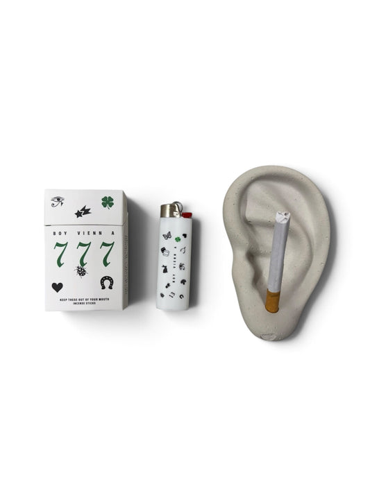 777 and Cement Ear Ashtray Incense Kit - CAOS MOTE x BOY VIENNA