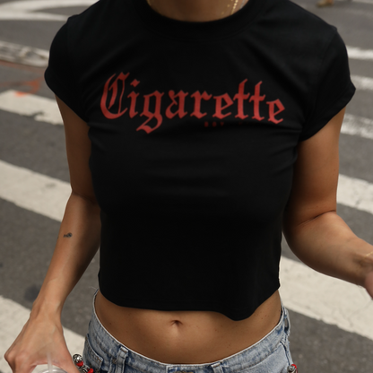 Cigarette Cropped Baby Tee