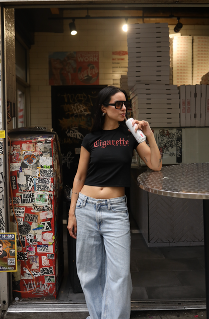 Cigarette Cropped Baby Tee