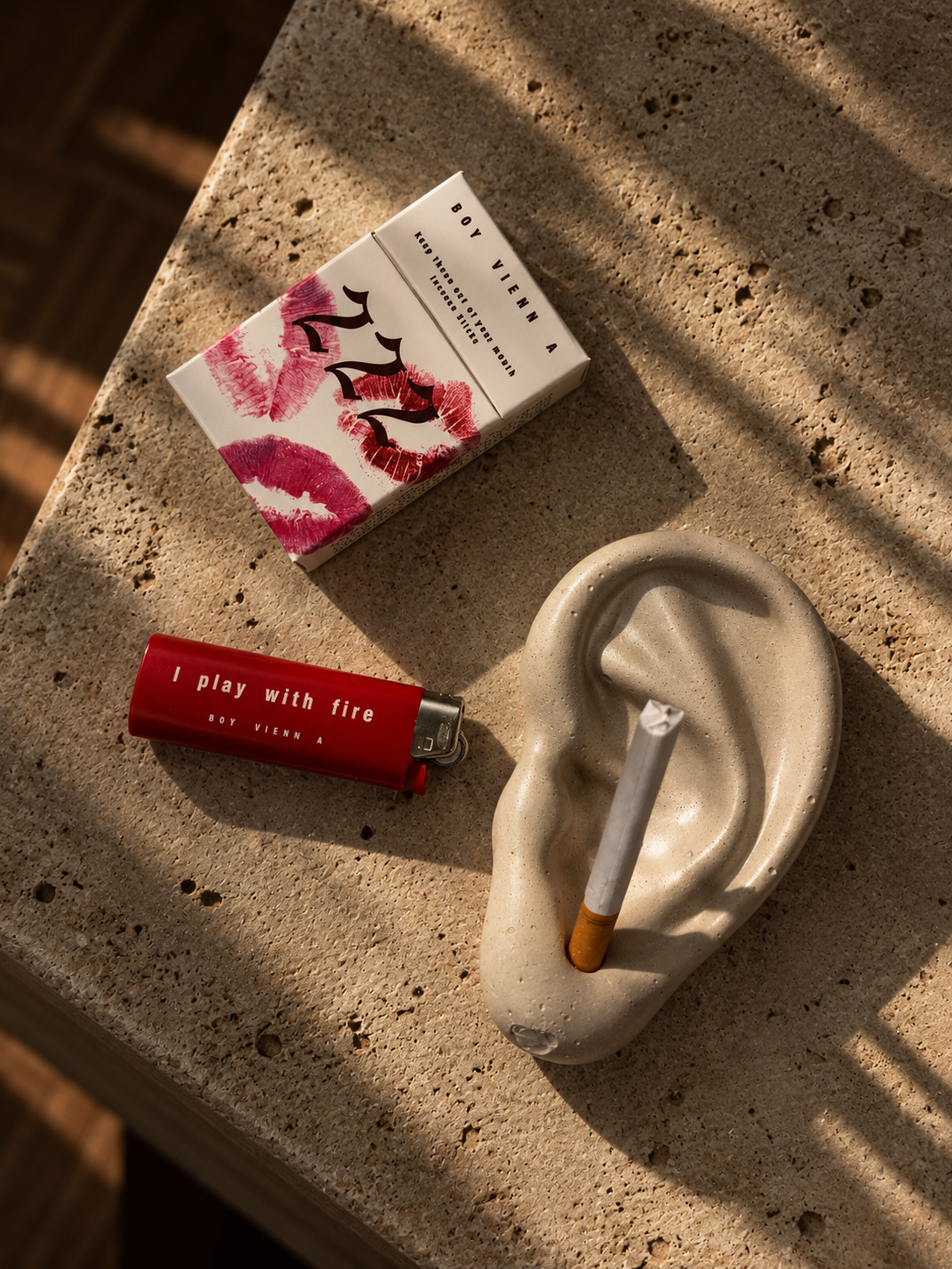 222 and Cement Ear Ashtray Incense Kit - CAOS MOTE x BOY VIENNA