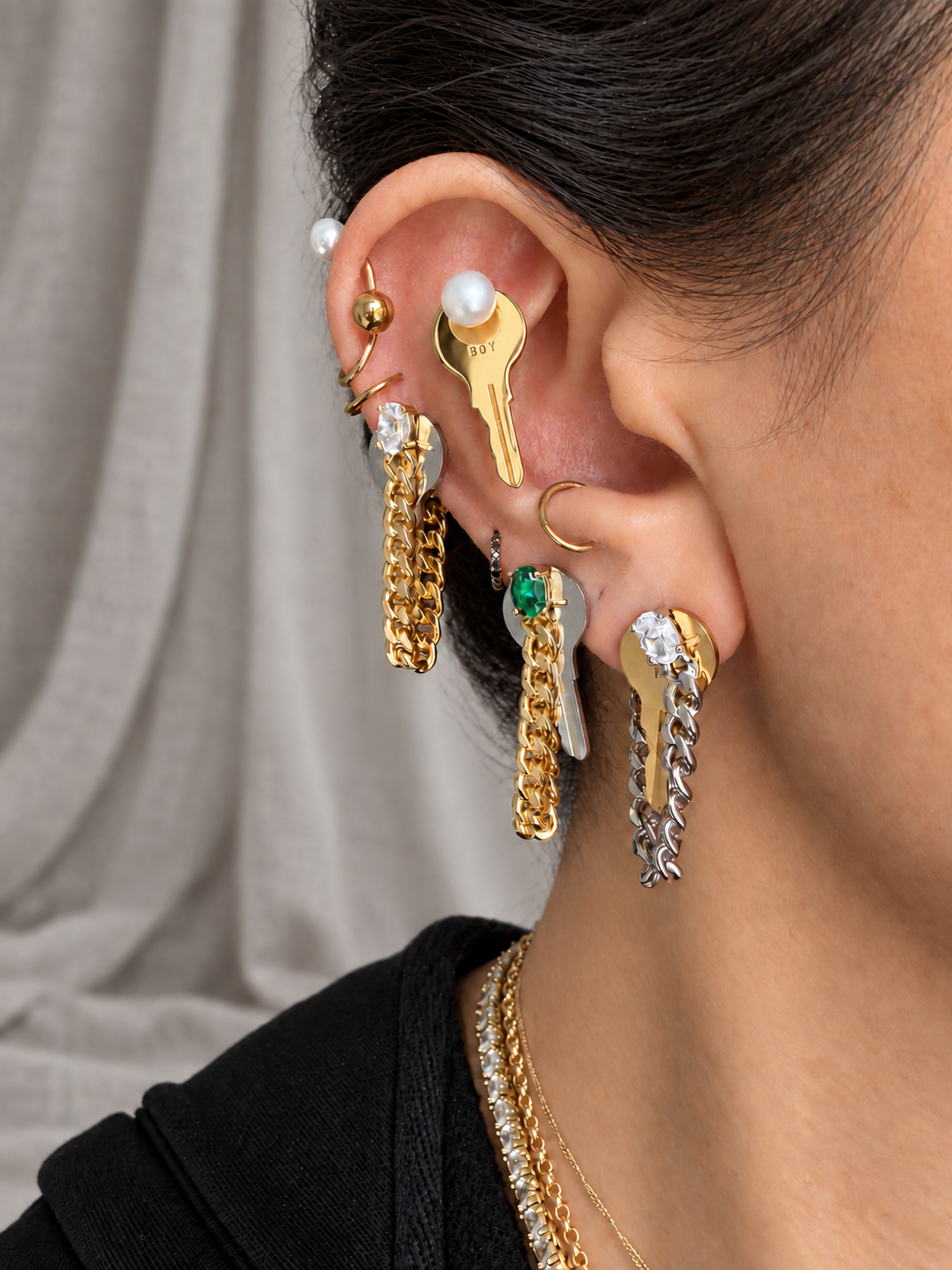 Key Chain Earring