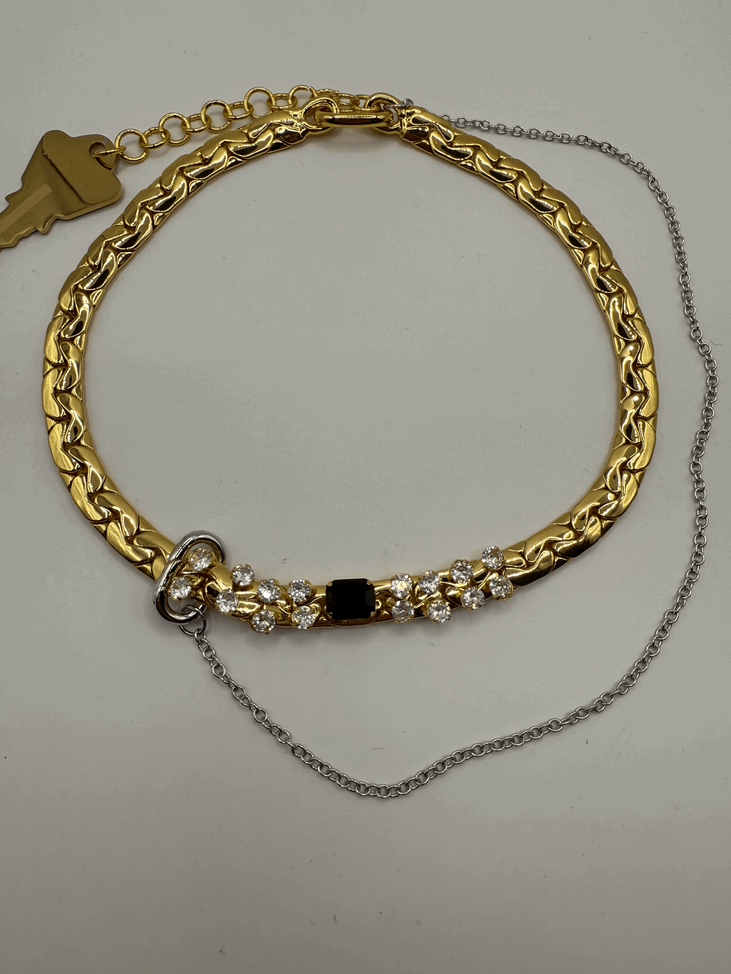 Gold Jewel Collar Statement Necklace