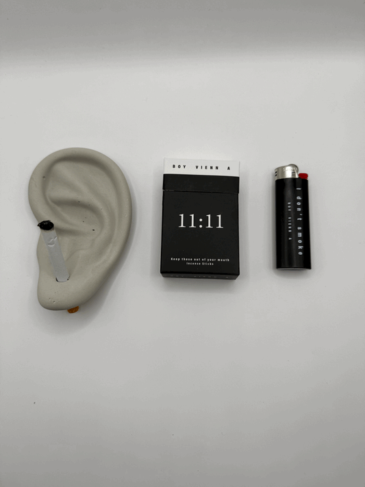 11:11 and Cement Ear Ashtray Incense Kit - CAOS MOTE x BOY VIENNA