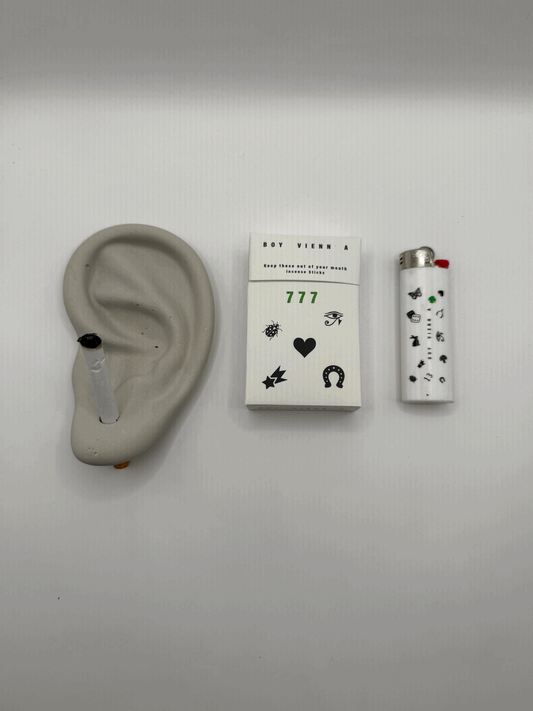 777 and Cement Ear Ashtray Incense Kit - CAOS MOTE x BOY VIENNA