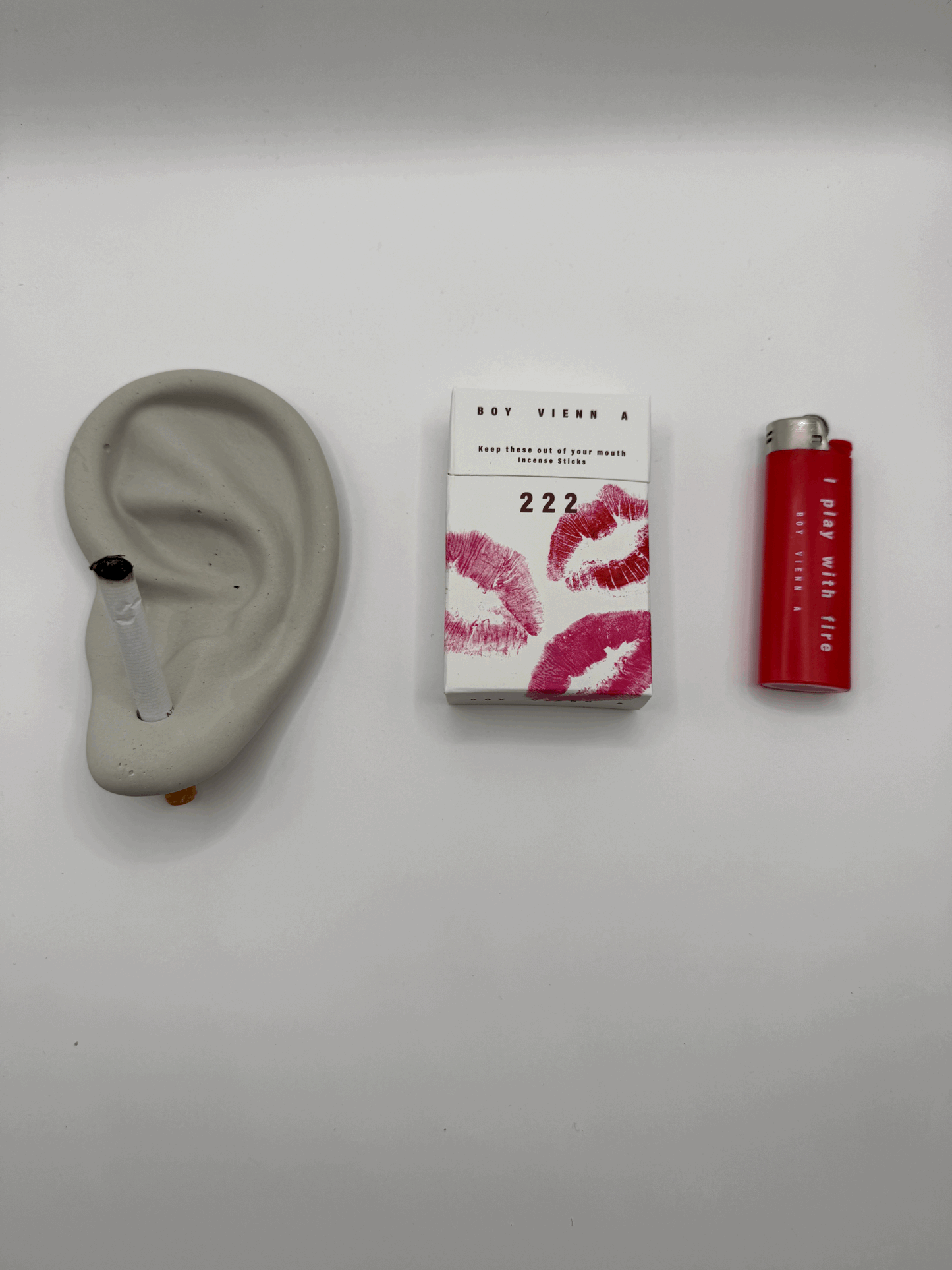 222 and Cement Ear Ashtray Incense Kit - CAOS MOTE x BOY VIENNA