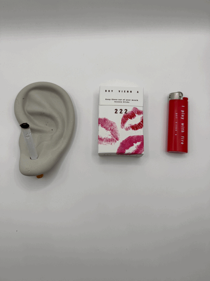 222 and Cement Ear Ashtray Incense Kit - CAOS MOTE x BOY VIENNA