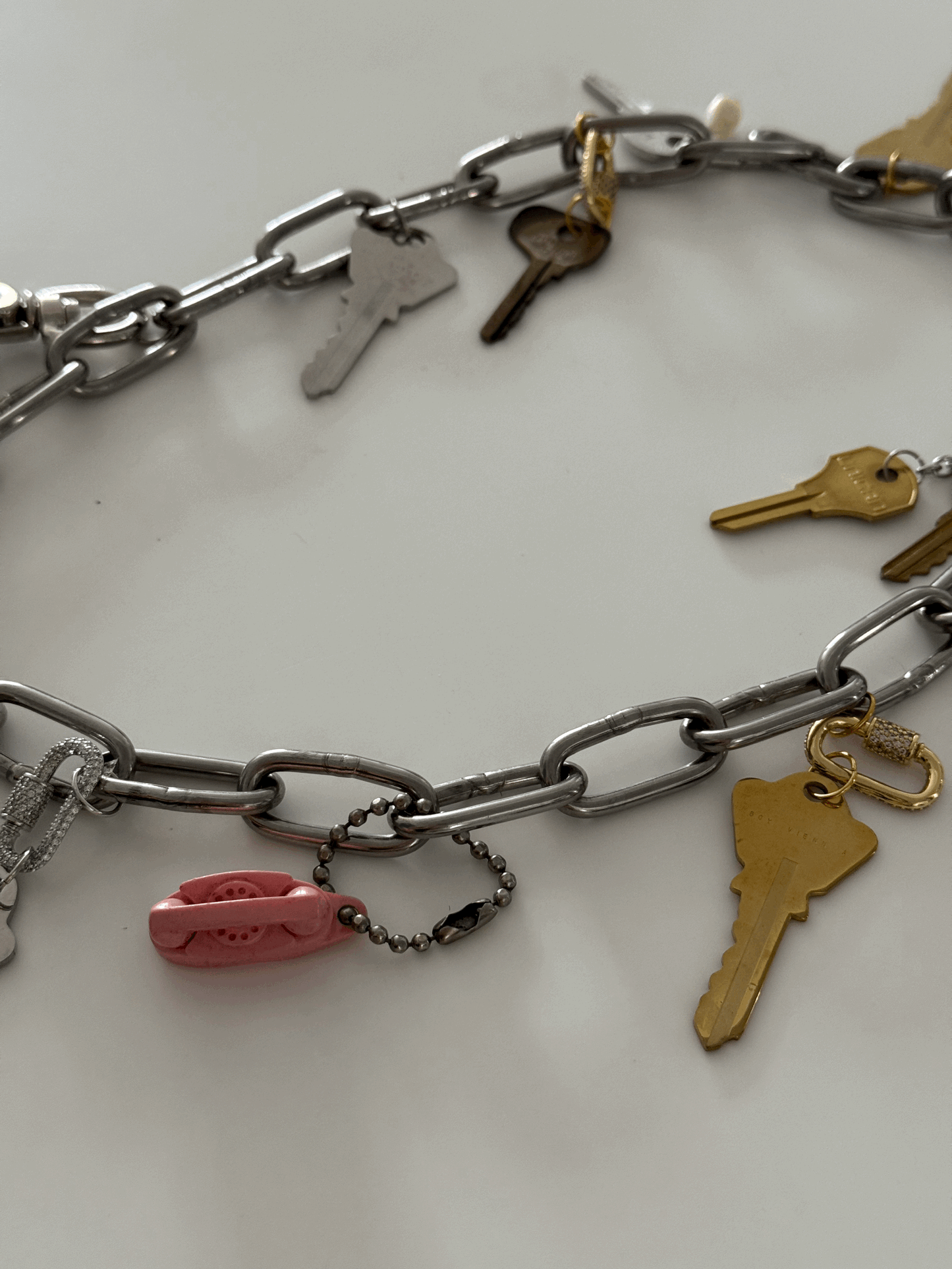 Chunky Chain Lost Key Necklace 1:1