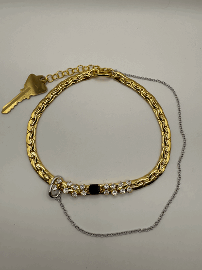 Gold Jewel Collar Statement Necklace