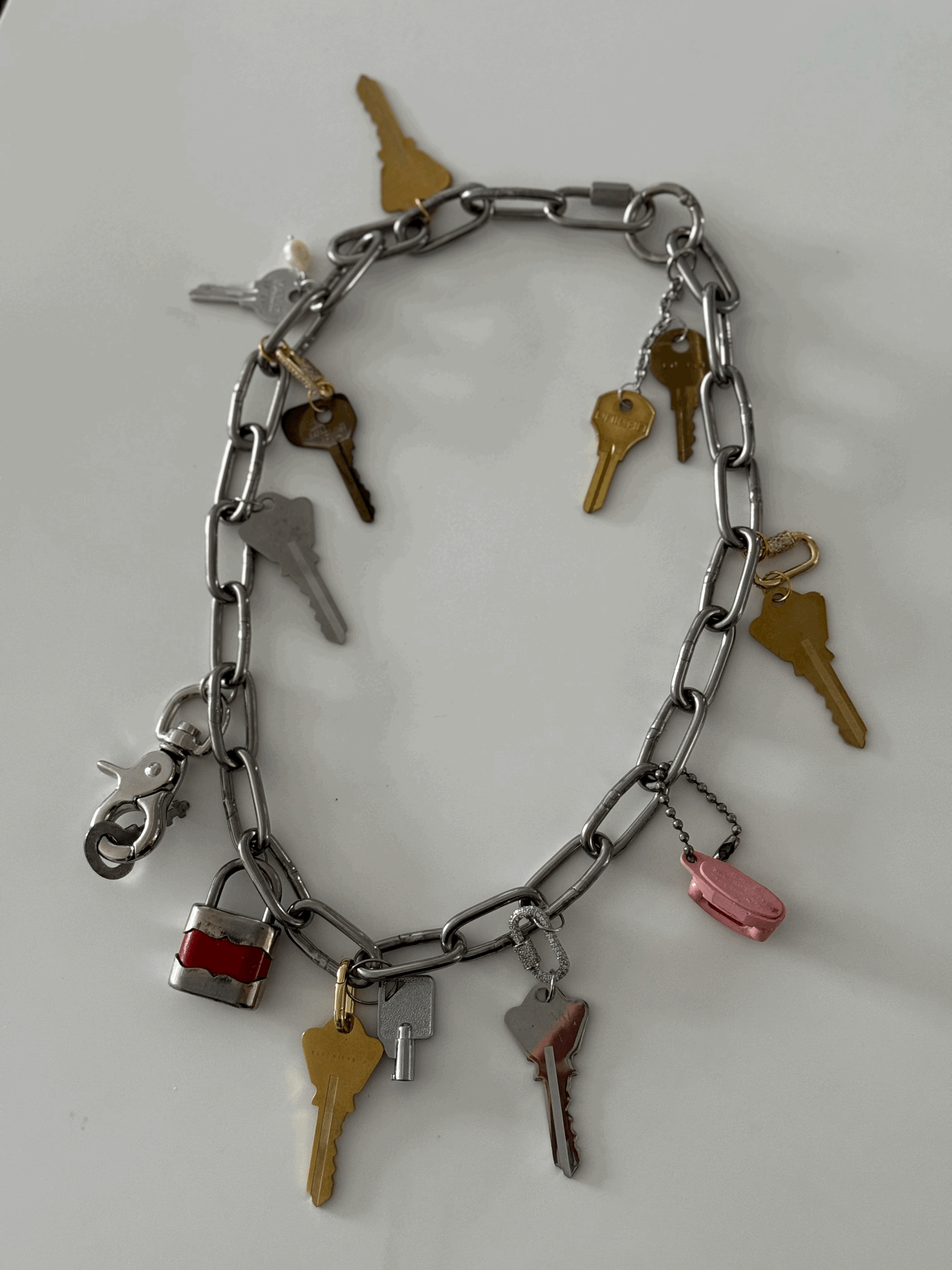 Chunky Chain Lost Key Necklace 1:1